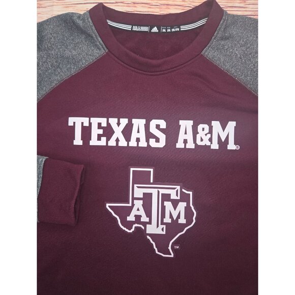 Texas A&M Adidas Crewneck Sweatshirt XXL - Picture 4 of 6